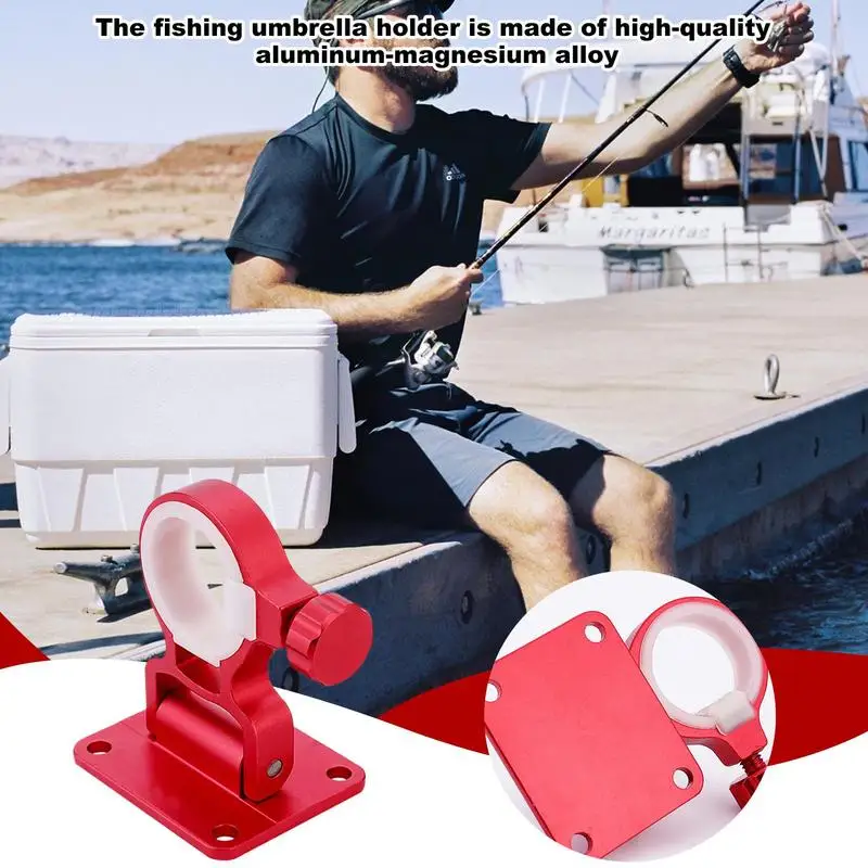 

Fishing Umbrella Bracket 2X Canopy Pole Clip Stand Connector Umbrella Holder Bracket Stand Base For Outdoor Fishing Chair Box