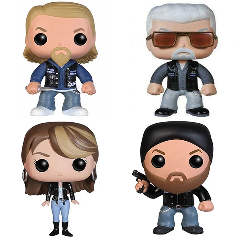 Funko Pop Sons of Anarchyes JAX # 88 Gemma Teller # 90 глиняных Морроу # 89 Винстон # 91, коллекционные виниловые куклы, экшн-фигурки, игрушки