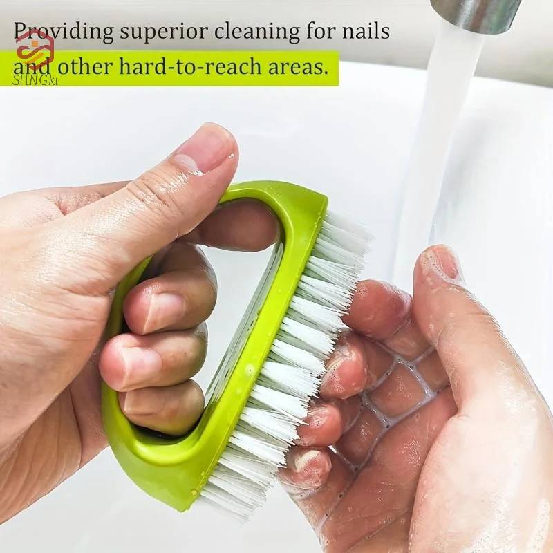 1/2/5pcs Handheld Nail Cleaning Brushes With Stiff Bristles And Ergonomic Grip Perfect For Home Bathroom Kitchen Daily Cleaning