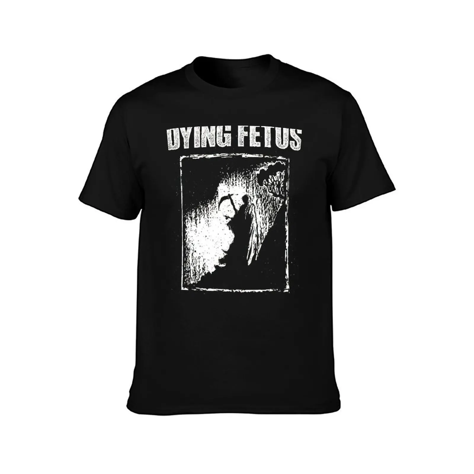 Dying Fetus Reaper T-Shirt, Summer Casual Cotton Tee, Oversized Streetwear Tops, Vintage Graphic Print, Loose Fit Short Sleeve