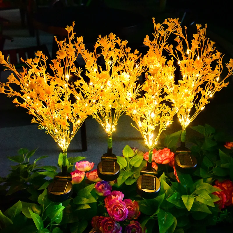

2pcs Solar Led Light Outdoor Rapeseed Wheat Ear Lamp Home Garden Light Fairy Solar Lamp Courtyard Lawn Patio Yard Decoration