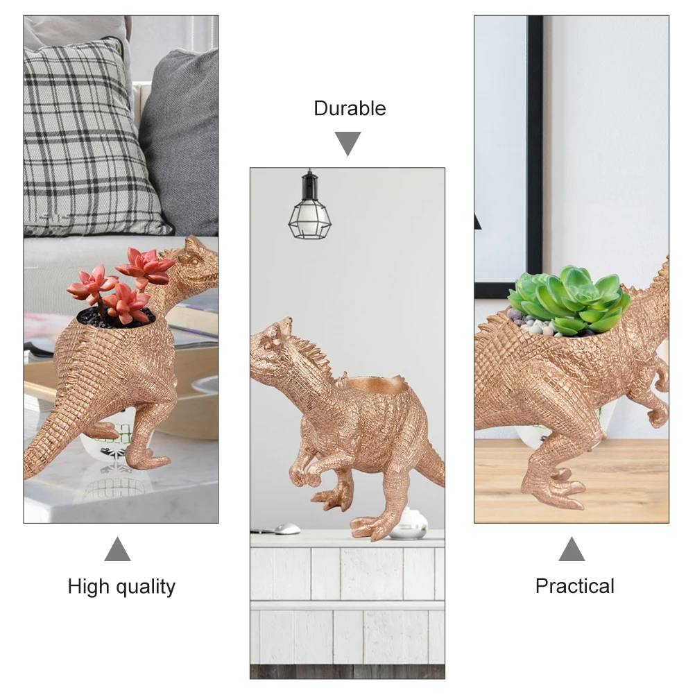 

Resin Flowerpot Modeling Desktop Planter Container for Succulents Resin Flowerpot Small Plants Indoor Decorations