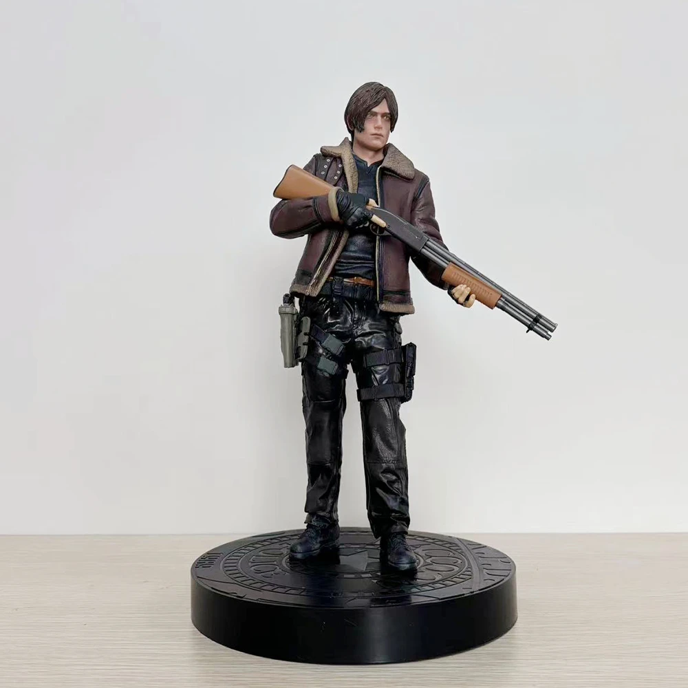 33cm Resident Evil Leon S. Kennedy GK PVC Action Figure Biohazard Game Leon Anime Figure Statue Model Toys Collection Doll Gift