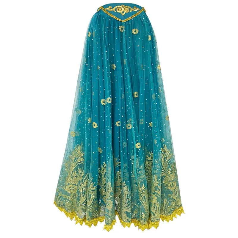 Customized Princess Belly Dance Costumes 720 Degree Grand Swing Long Dress Exotic Style Performance Dress Indian Clothes Women