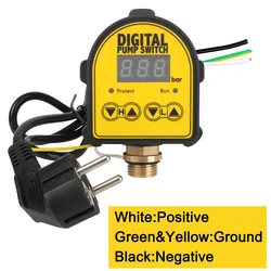 Water Pump On OFF Water Oil Compressor 1/2'' interface 220V Digital Automatic Air Pump Pressure Controller Switch 15.5mm