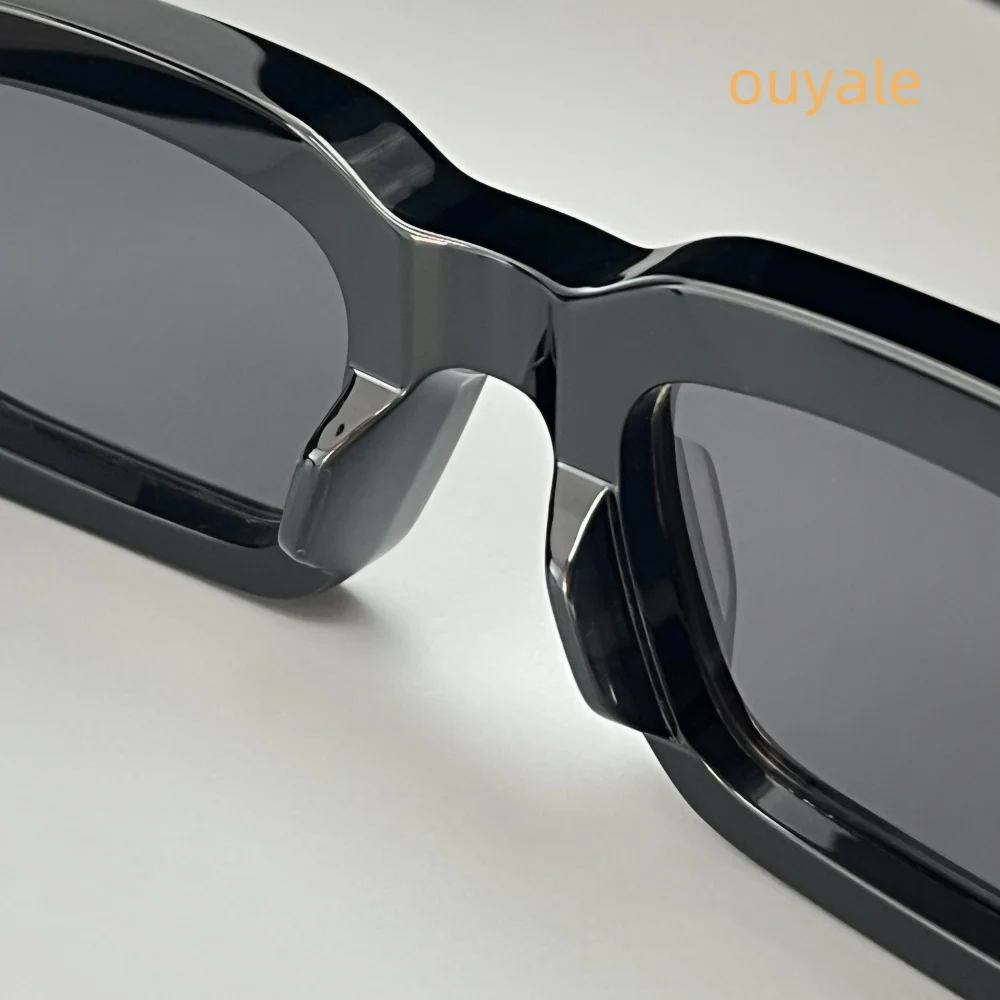 JACQUES ASCARI Occhiali da sole quadrati in acetato da uomo Occhiali da sole firmati con protezione UV400 per viso piccolo