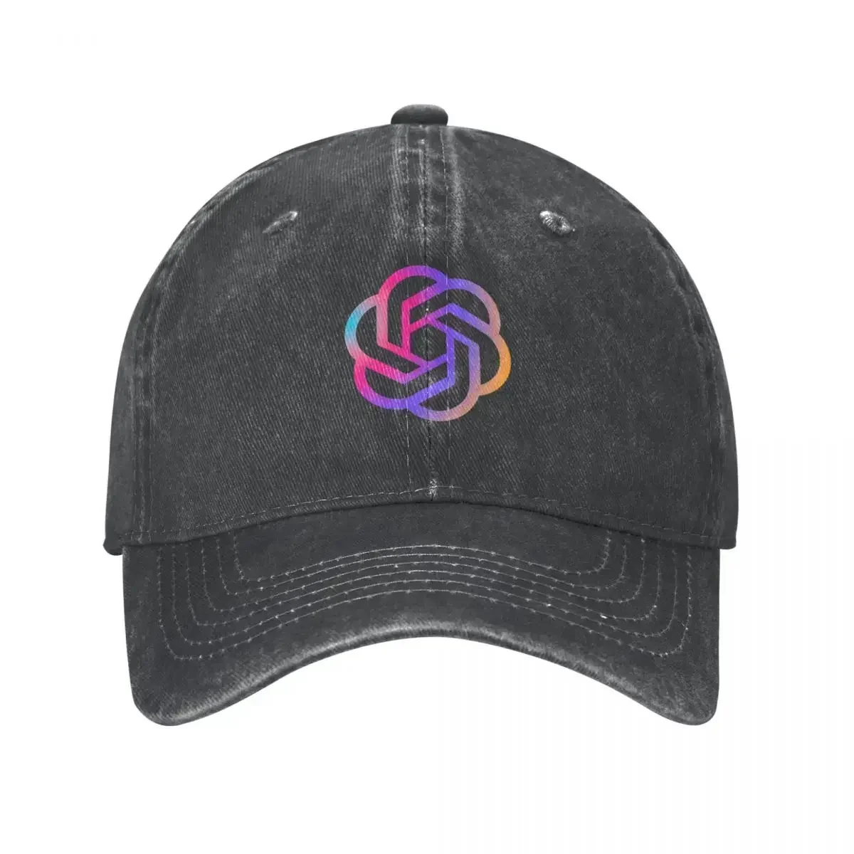 New Chatgpt Openai Chat Gpt Men Women Baseball Cap Intelligenza Artificiale Ai Distressed Denim Cap Hat Workouts Adjustable Head