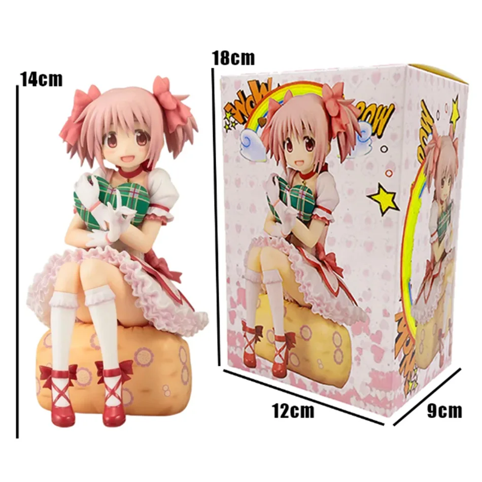 Anime Magikano 14cm Puella Magi Madoka Magica Figur PVC-Modell Puppe Desktop-Dekoration Actionfigur Sammelspielzeug Kindergeschenke