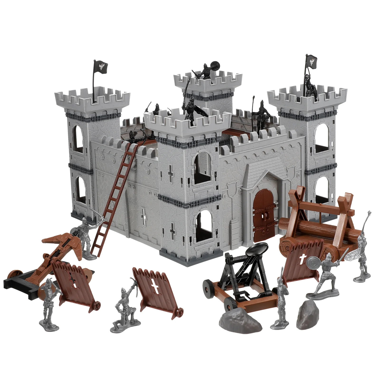 

Castle Soldier Toy Device Model Toys Child Playthings Boys Models Mini Boys' Pretend Equipment