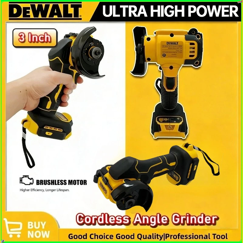 

Угловая шлифовальная машина DEWALT 3 дюйма, беспроводная мини-шлифовальная машина, многофункциональная электрическая машина для резки, работающая от аккумулятора DEWALT
