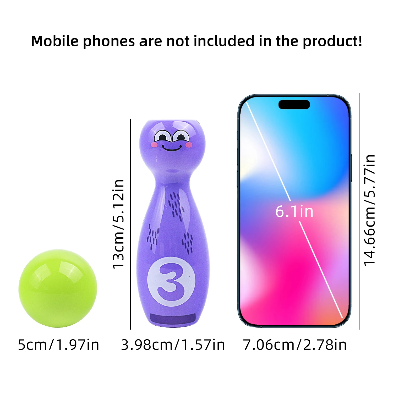 Children's Bowling Toy Set, Indoor and Outdoor Sports Toys, Stacked High Digital Arithmetic Multifunctional Toys