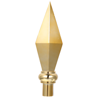 Flag Head Pole Tips Flagpole Replacement Topper for Aluminum Alloy Accessories Replacements