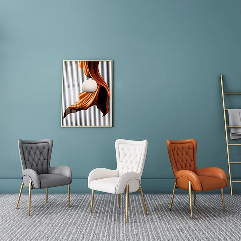 Sedie da pranzo nordiche di lusso Spogliatoio portatile Sedie da pranzo comode e minimaliste Ristorante Muebles Lounge Suite Furniture