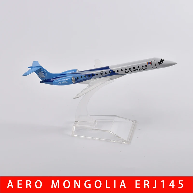 JASON TUTU 16cm AERO Mongolia ERJ145 Plane Airplane Model Aircraft Model Diecast Metal 1/400 Scale Planes