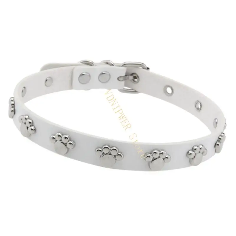 ناعم Pu Paws Print Print Twiber المجوهرات لدور لعب الأدوار حدث D08E