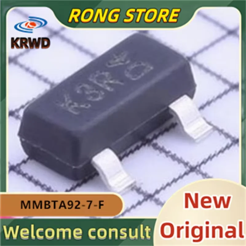 100PCS K3R K3  New and Original Chip IC SOT-23-3 MMBTA92-7-F MMBTA92-7 MMBTA92