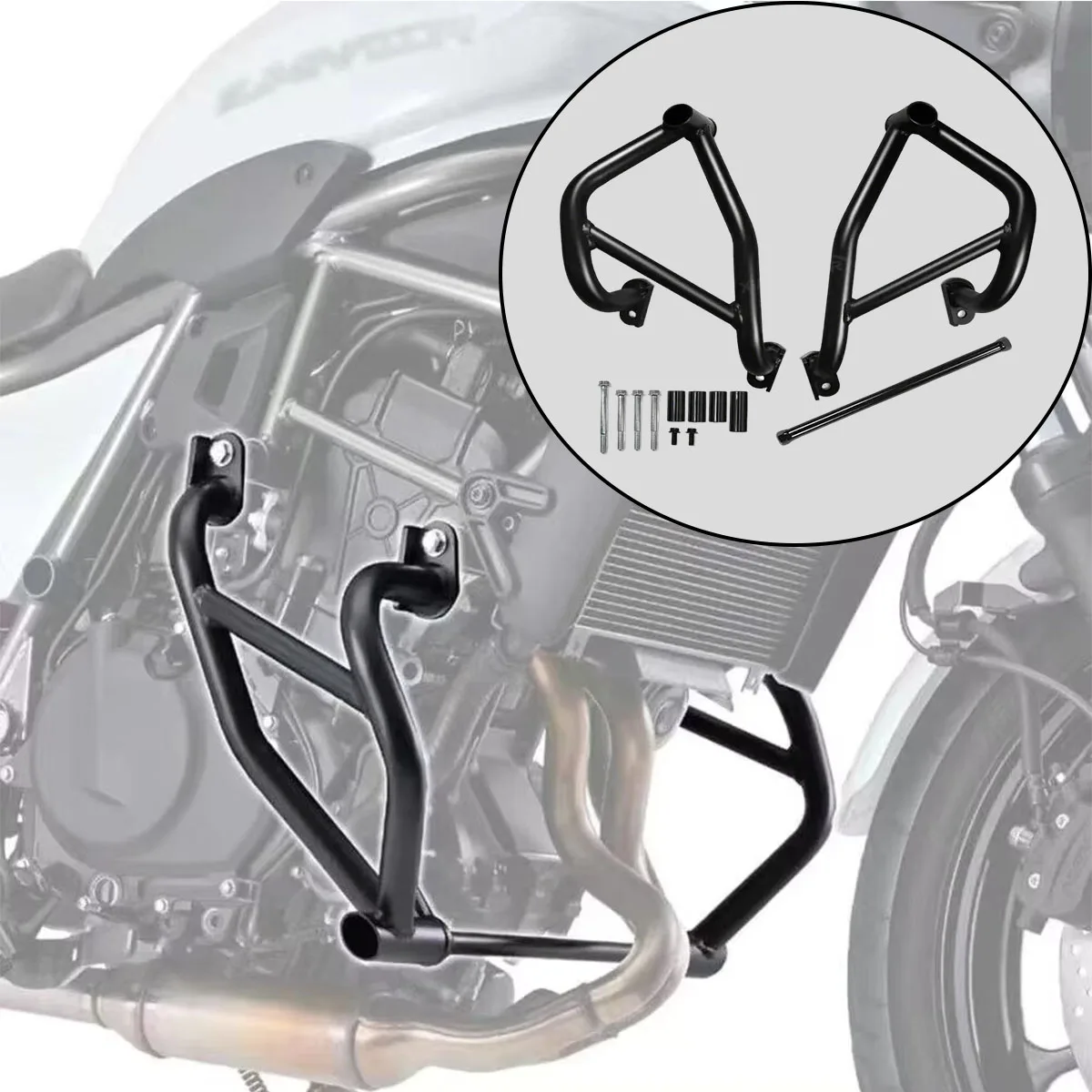 

Motorcycle Frame Protection Bumper Engine Guard Highway Crash Bar for Kawasaki Eliminator SE 450 500 SE450 2024