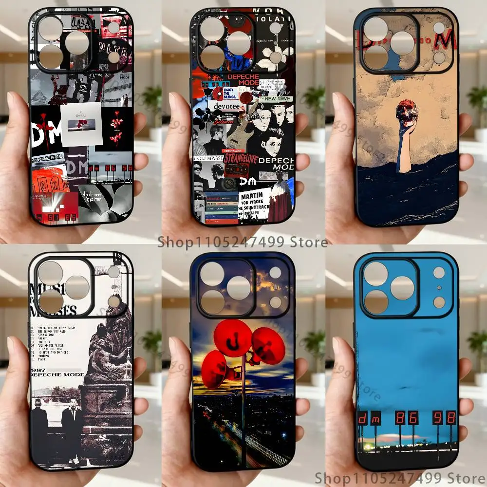 

D-DepecheS Mode Phone Case For iPhone 17,16,15,14,13,12,11,Pro,Max,Plus,E,Air,Mini Protective Black Cover