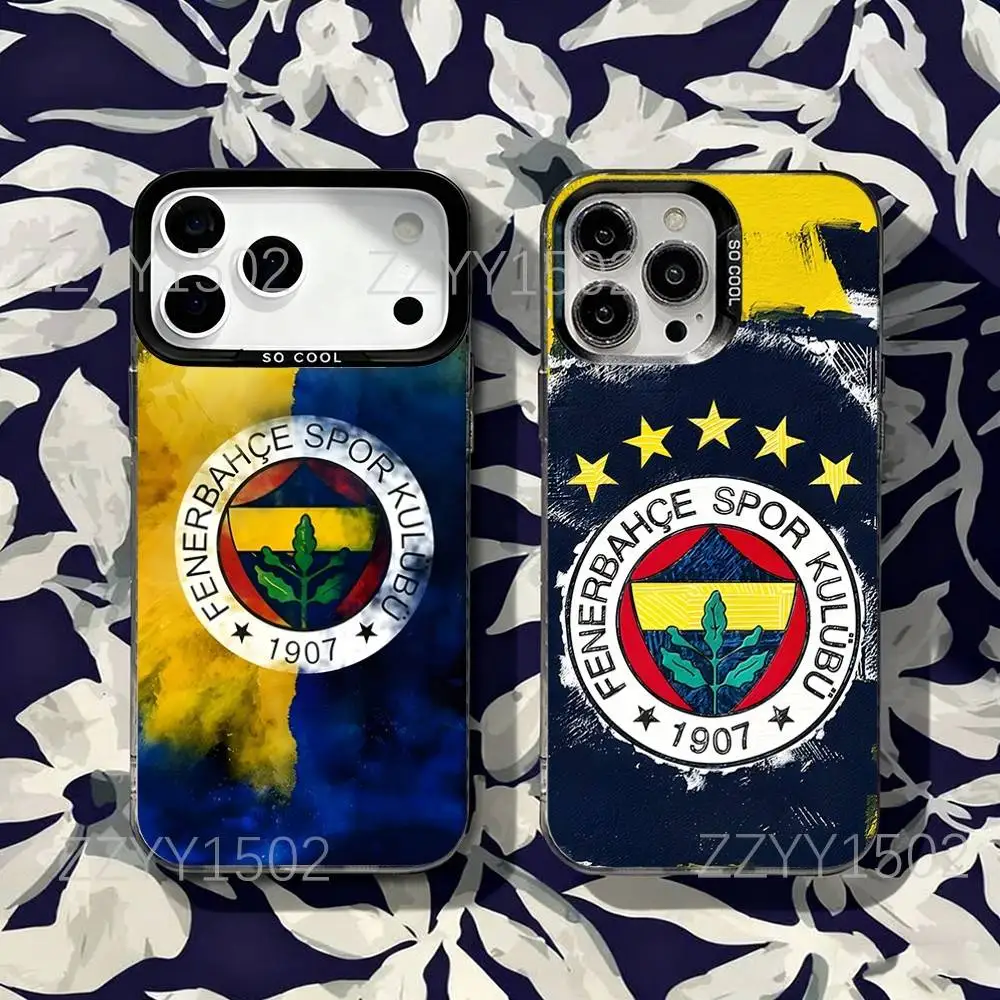 

T-Turkey F-FenerbahceS-E For iPhone 17,16,15,14,13,12,X,8,Pro,Max,Plus,SE4,Air,Mini Anti-Slip Black IMD Matte Case