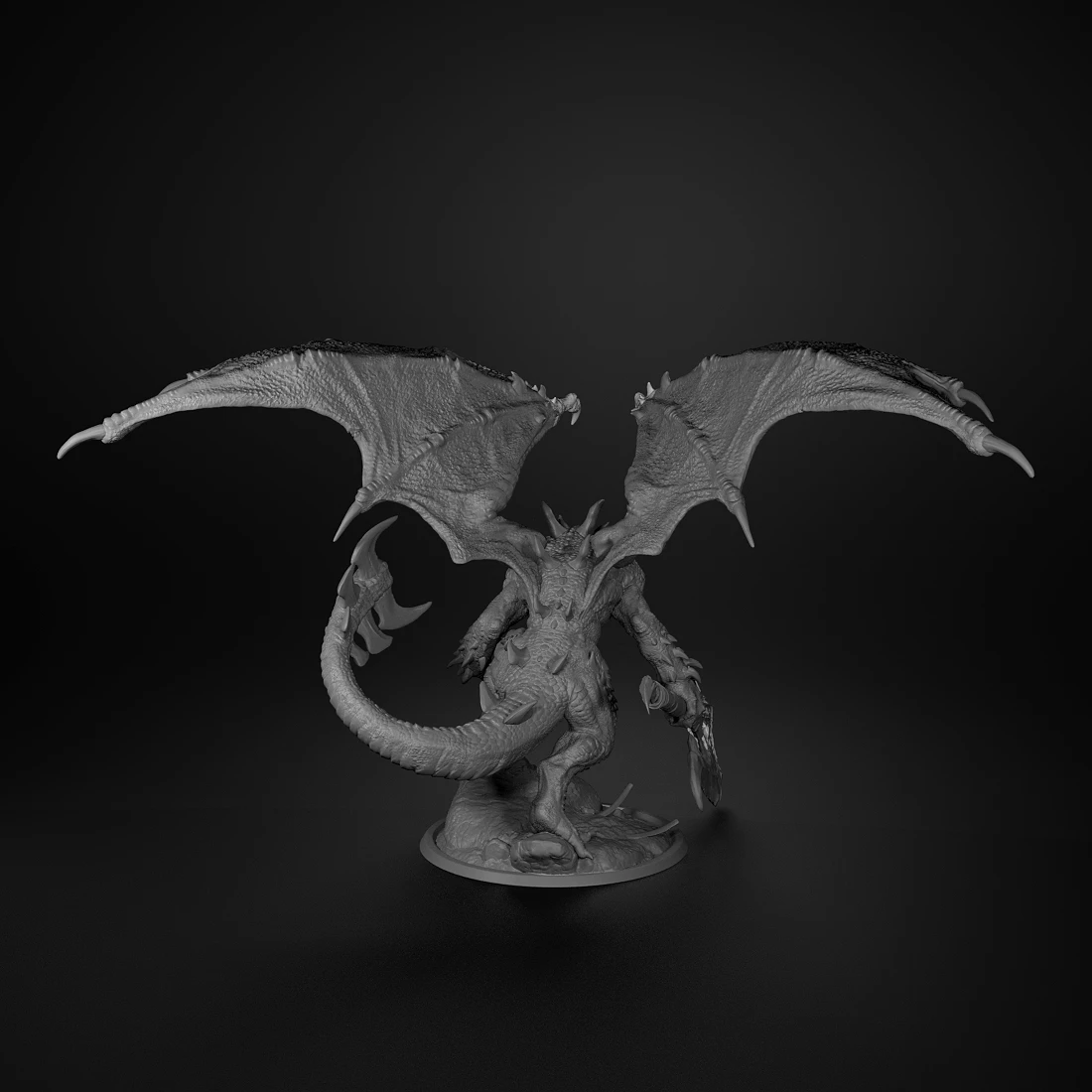 Infernum Dragon Miniatures 40mm Tabletop Games Model Unpainted Miniatures For Tabletop Games And Role-playing Room Decorations