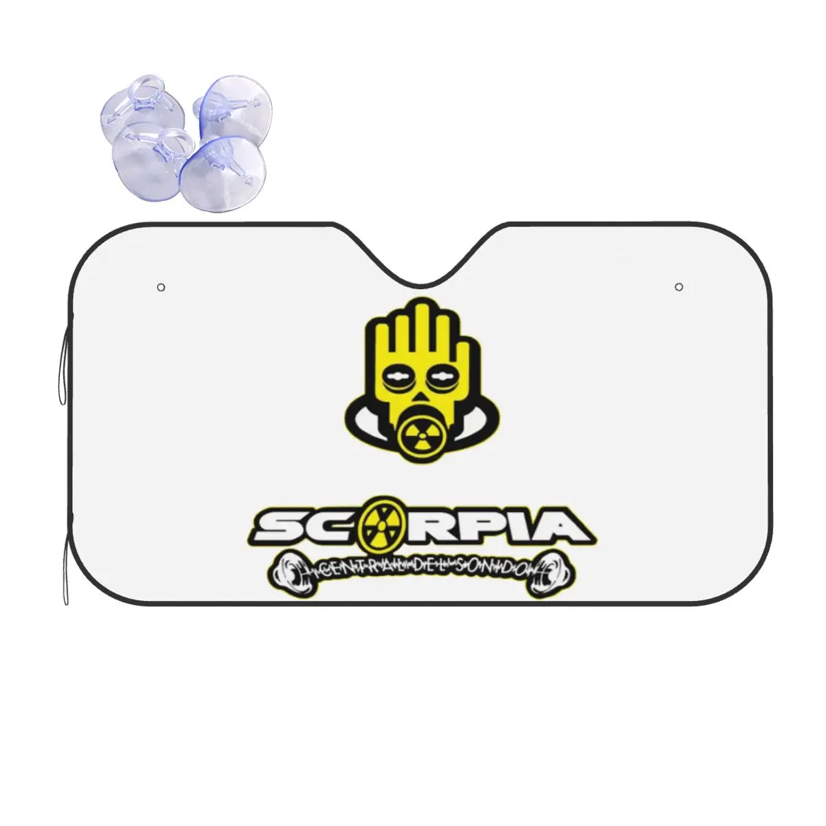 

Scorpia - Central Del Sonido Sunshade Windscreen Car Front Windshield Window Sun Visor Accessories Covers