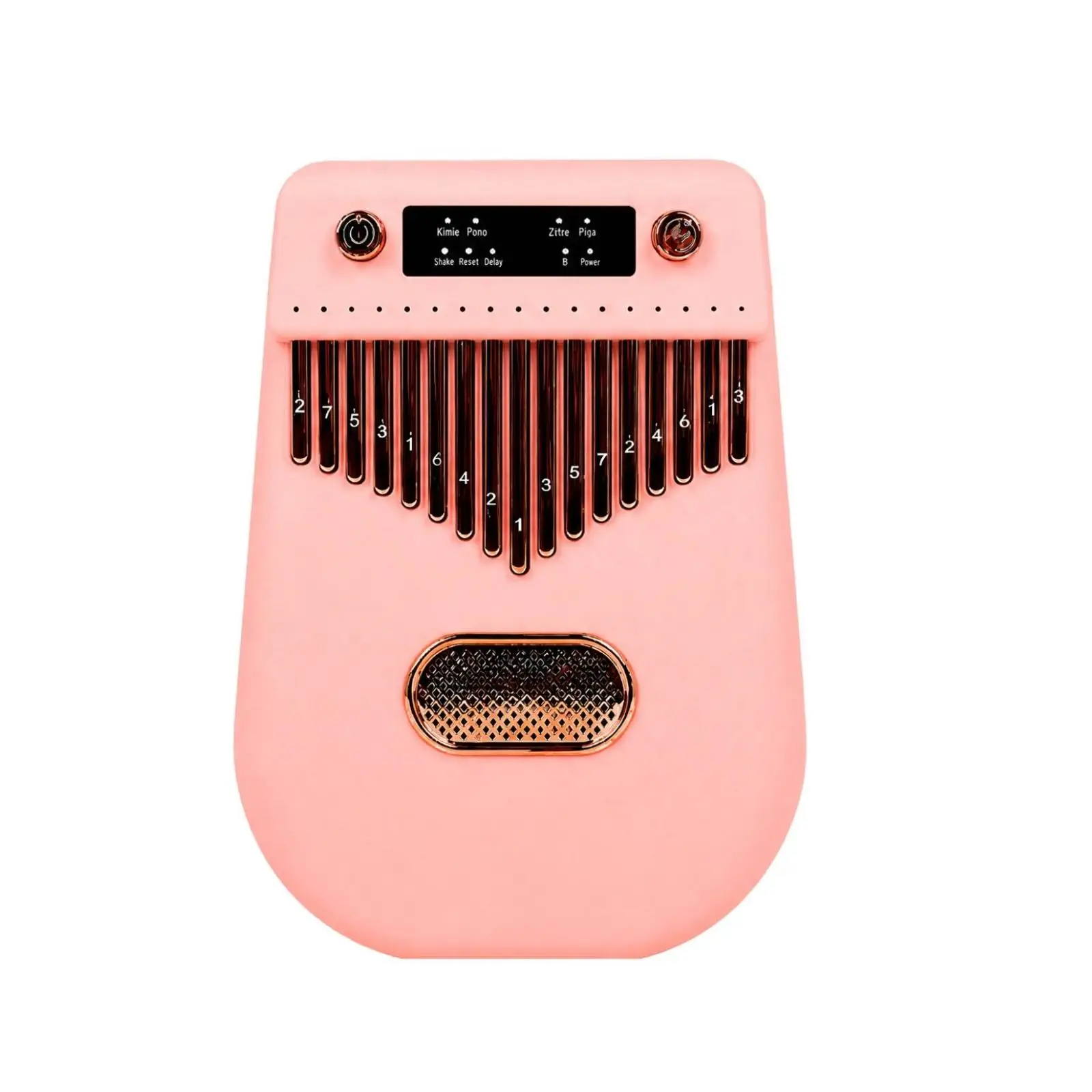 ABS Electronic Kalimba Thumb Piano 17 Key with Four Tones for Relaxed Rehearsal and Creative Play