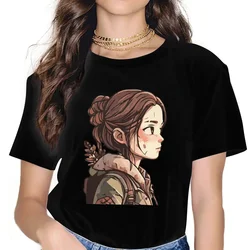 Game The Last Of Us Ellie Cute Tshirt Graphic Women Tops Vintage Goth Fibre Harajuku Polyester T Shirt