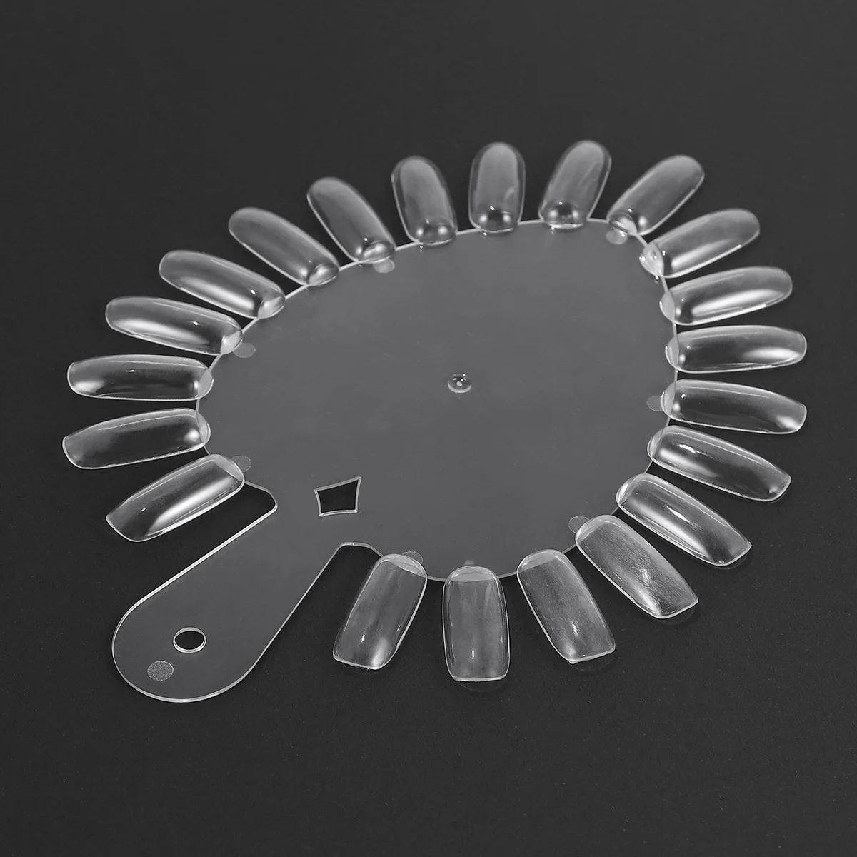 Placa de exibição de cartão de exibição de unhas em forma de coração para salão de beleza diy gráfico de manicure durável material premium decoração profissional