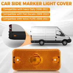 Car LED Turn Signal Lamp Orange Side Marker Light Truck Trailer Exterior Cover Without Lamp For IVECO FIAT VOLVO 500308514