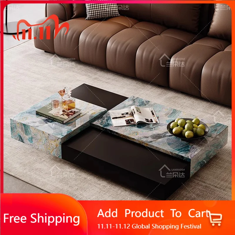 

Living Room Modern Coffee Table Luxury Italian Cheap Transform Coffee Table Service Center Mesa Auxiliar Entrance Hall Furniture