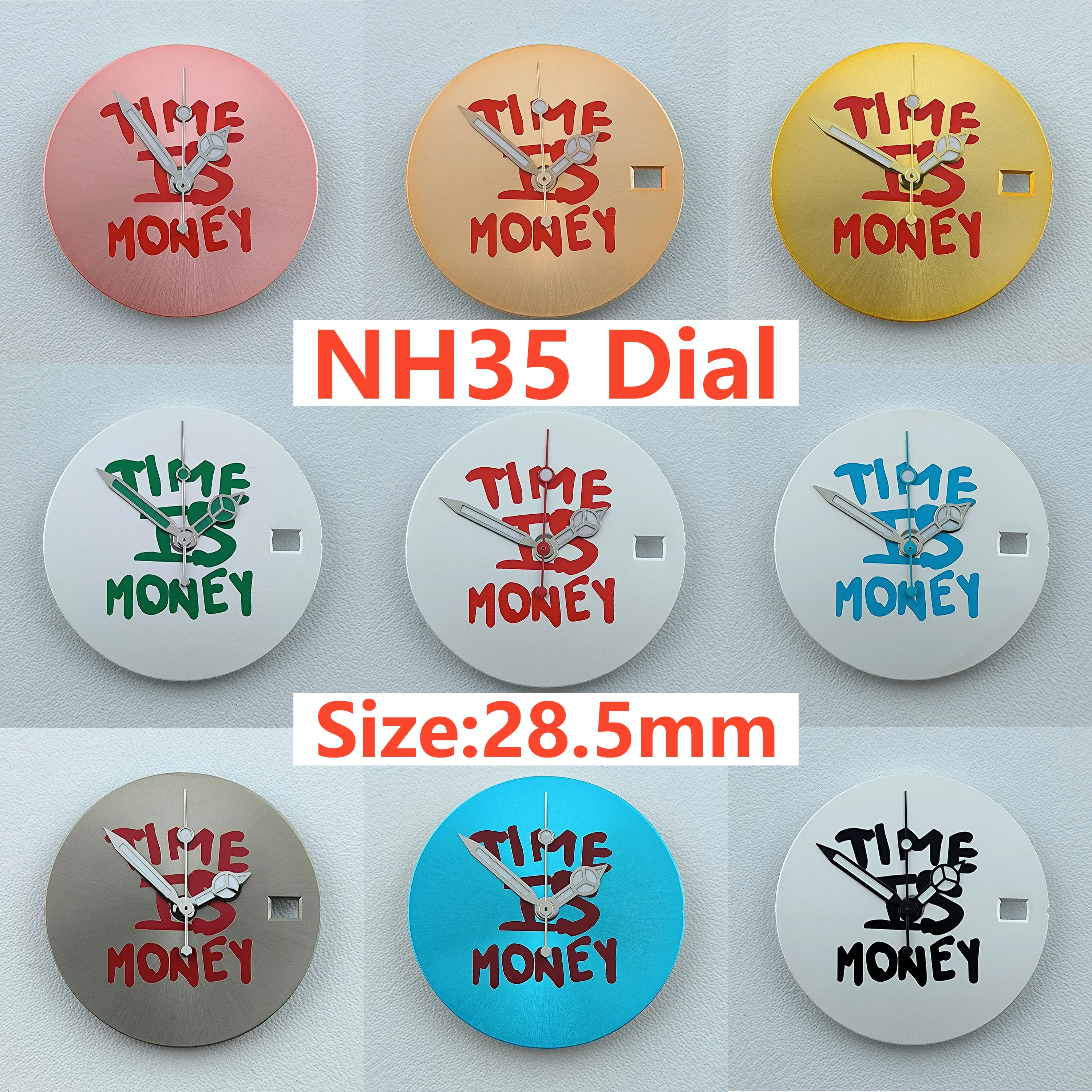 New 28.5mm NH35 dial Custom logo No luminous Dial watch dial suitable for NH35 NH36 movement watch accessories repair tools