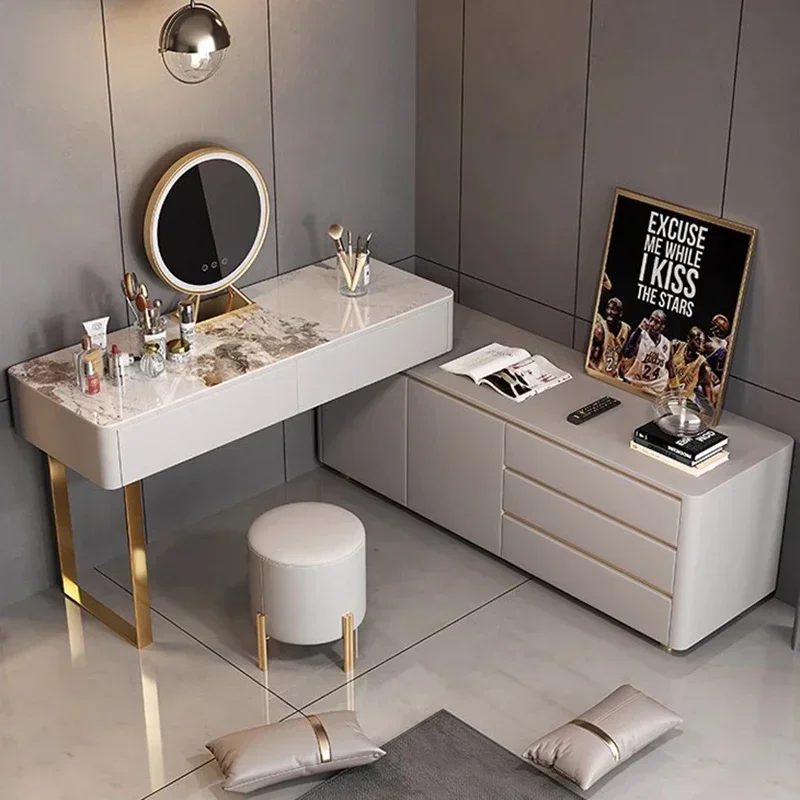 Modern Furniture White Desk Luxury Home Organizers Storage Nail Salon Children's Dressing Table Girl Living Room Rooms Girls