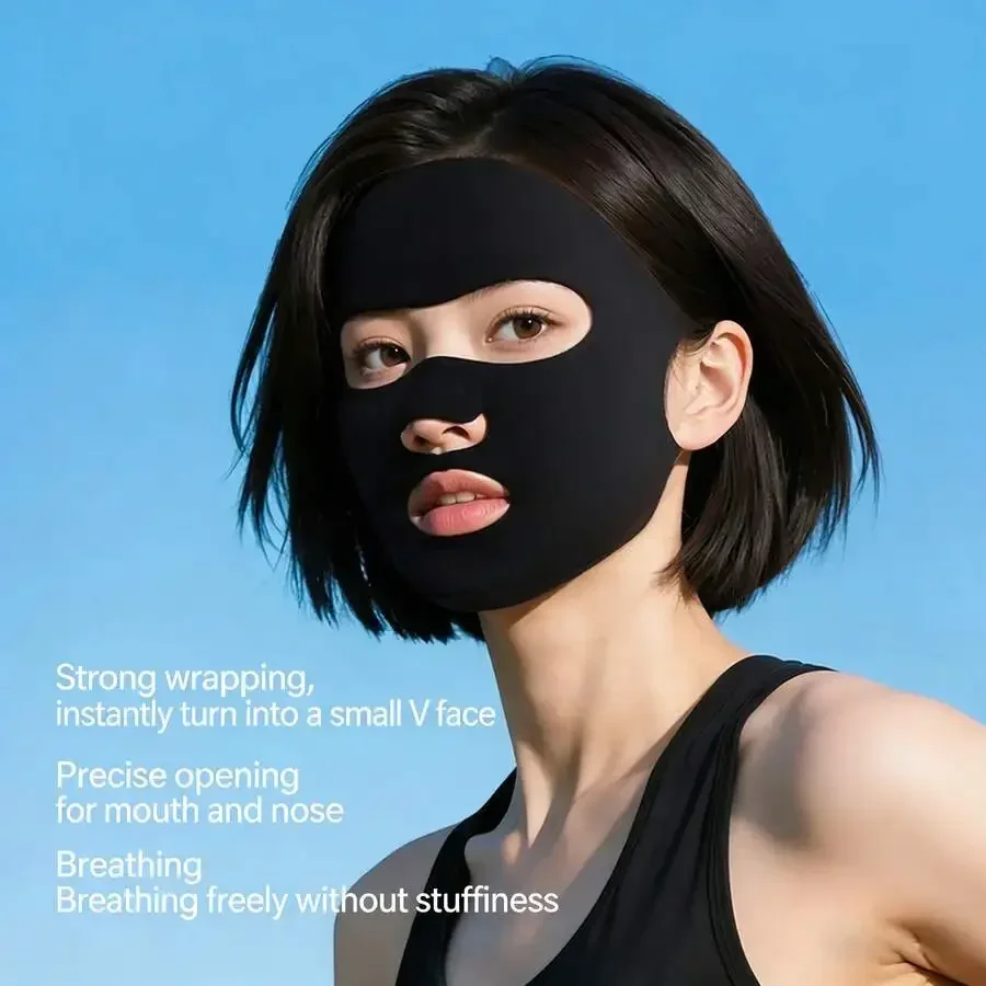 

Womens Ice Silk Sun Protection Face Mask Lightweight Breathable UV Cover With Eye Corner Protection