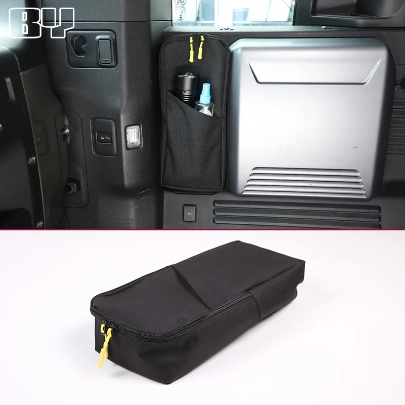 

Black Oxford Cloth For Land Rover Defender 110 2020-2024 Car Trunk Organizer Toolbox Organizer Interior Accessories