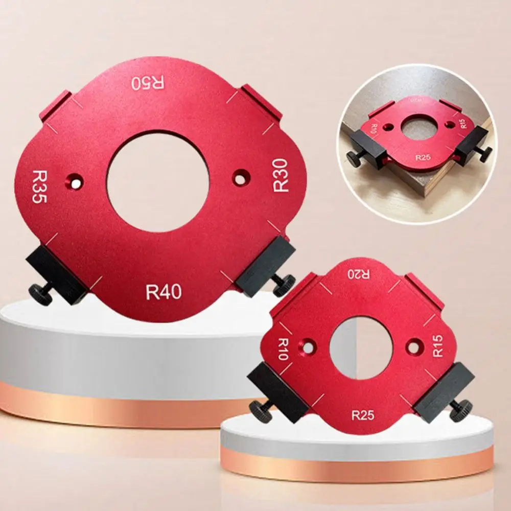 1/2pcs Woodworking Round Corner Positioning Mold Aluminum Alloy 4 in 1 Arc Angle Positioning Template Reusable