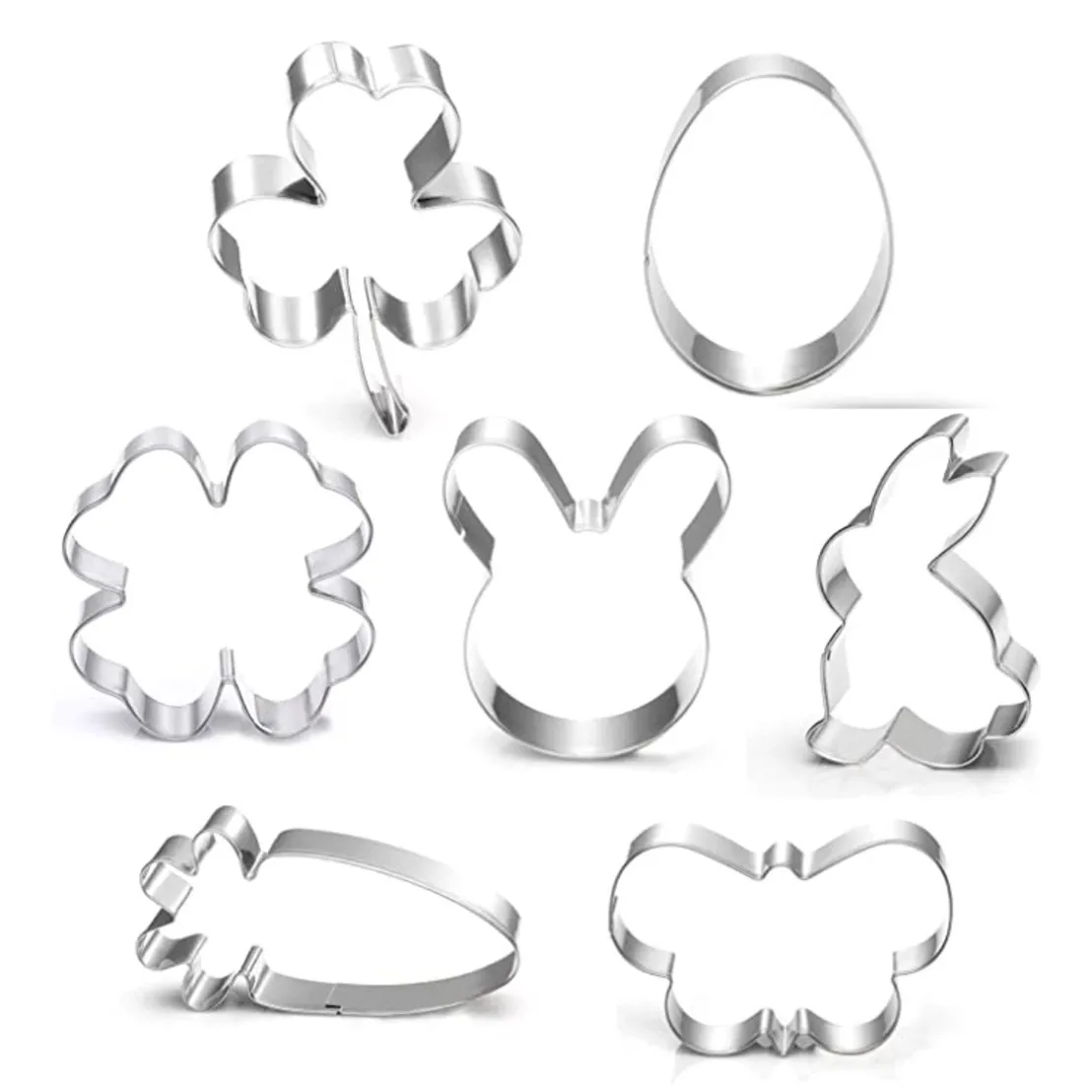 Easter Metal Cookie Cutter Cake Molds Kitchen Decoration Cross Rabbit Head Shape DIY Baking Tools Cupcake Chocolate Supplies