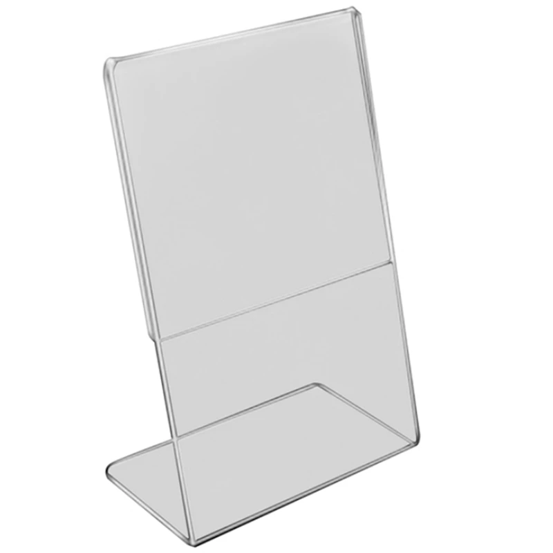 Acrylic Clear Card Holder Stand A4,Sign Label Frame, Desk Card Holders,3Mm Business Card Display Holder (1 PCS)