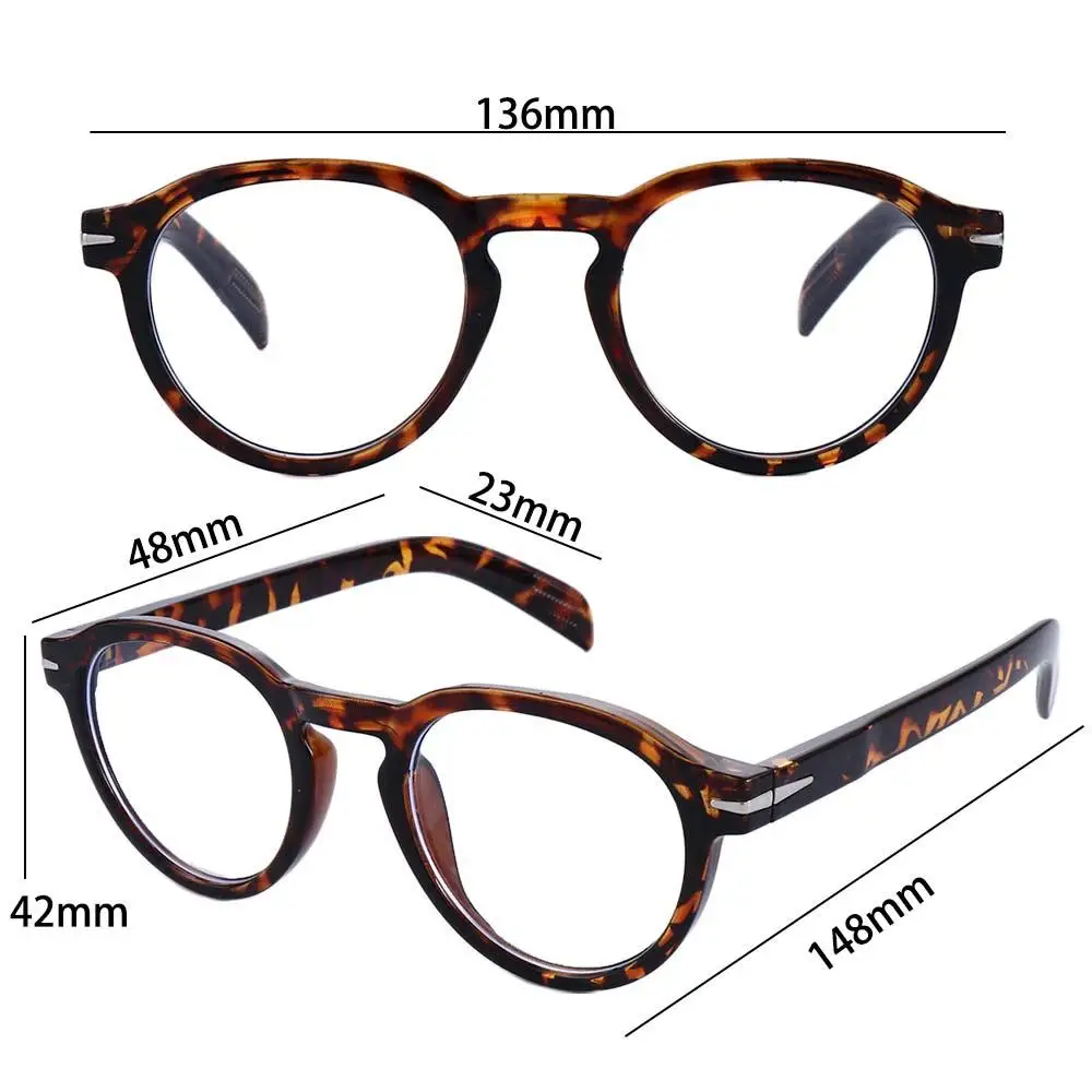 Gafas de lectura transparentes para hombre, lentes de acrílico de estilo coreano, accesorios geométricos, 1 par