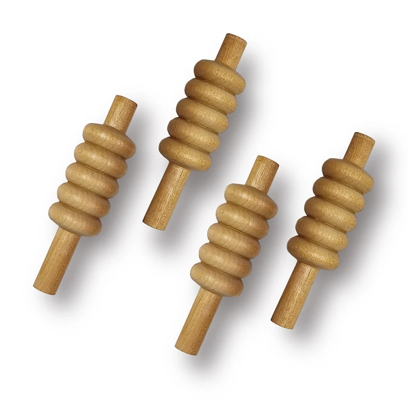 

4 pieces Cricket Wicket Stumps Bails standard size Crafted from solid wood for excellent sturdiness and durability.