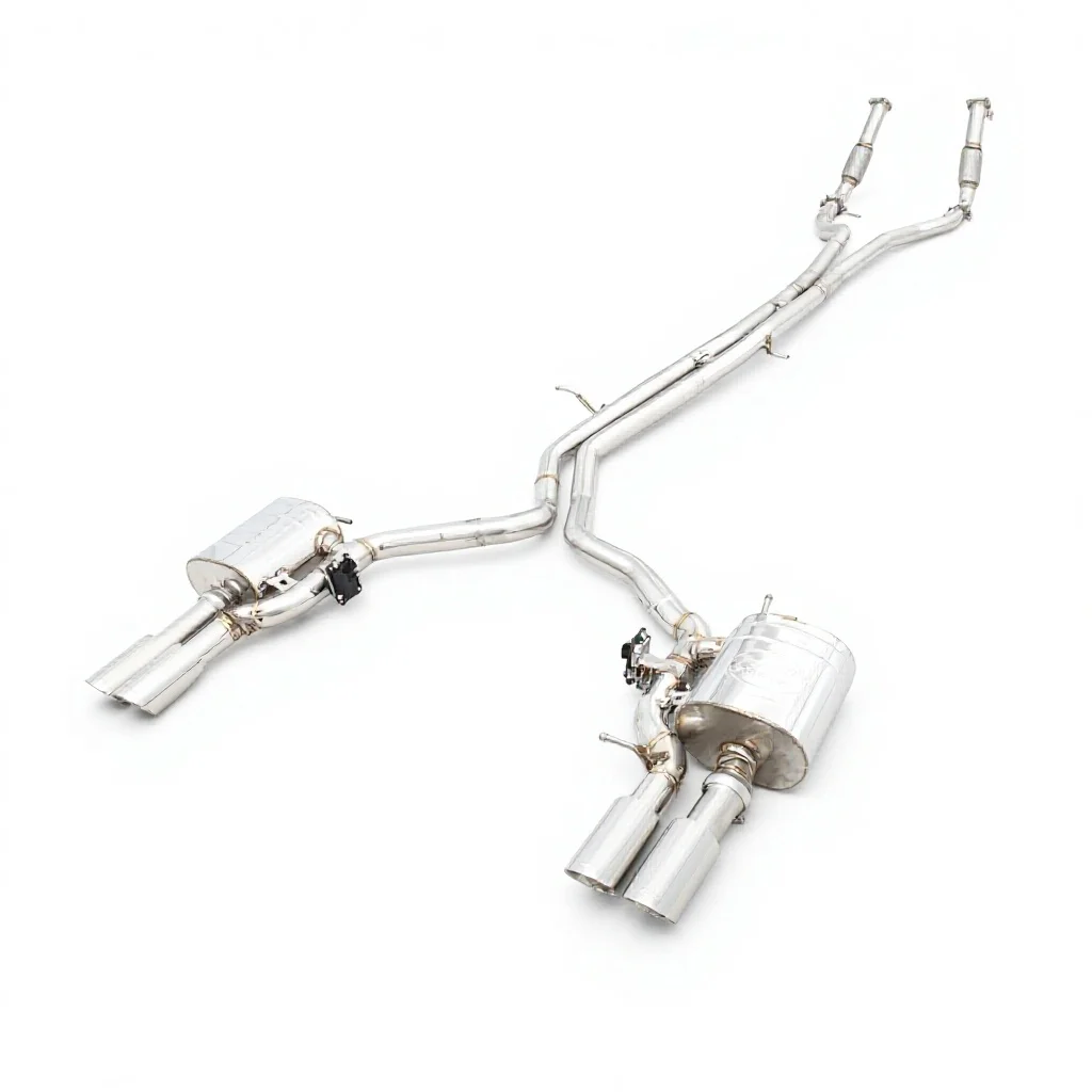 Catback Exhaust Pipes for S4 B9 3.0T Stainless Steel Exhaust Pipe Muffler Escape System Supports Customization
