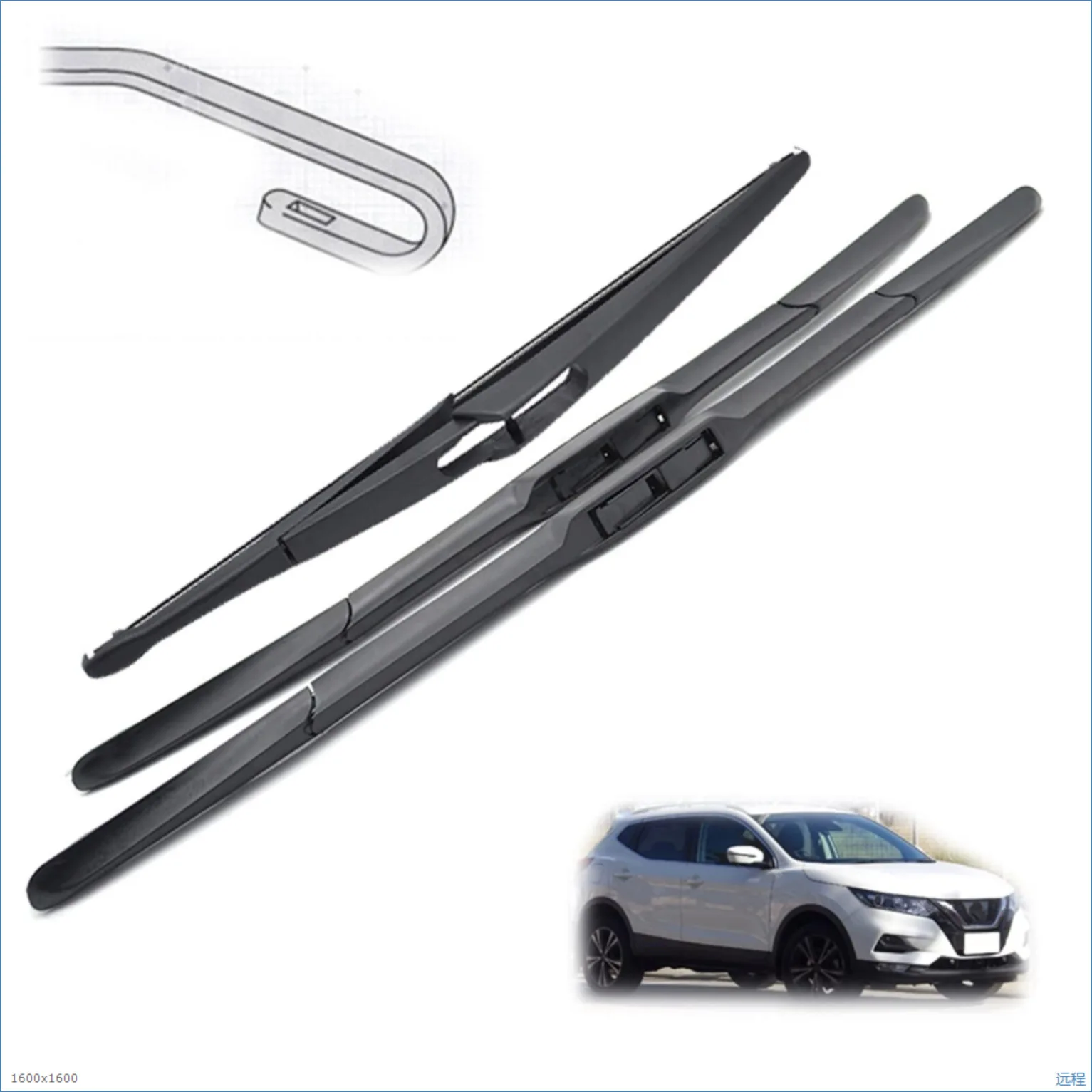 

Suitable for Nissan front and rear wipers Qashqai wipers Tiida Liwei wipers Qijun wipers Front and rear wipers