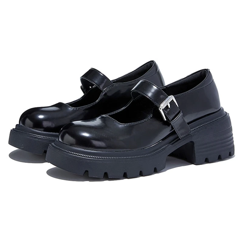 AIYUQI Mary Jane Shoes For Women 2026 New Platform Shallow-mouth British Style Genuine Leather Large-size Spring Shoes Female