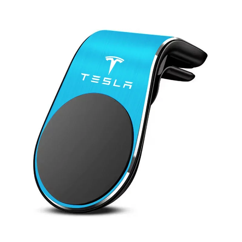 Auto Magnetische Telefoonstandaard Luchtuitlaat Clip Telefoonstandaard Accessoires Voor Tesla Model 3 Y S X Cybertruck Juguete Roadster Coil Bonina