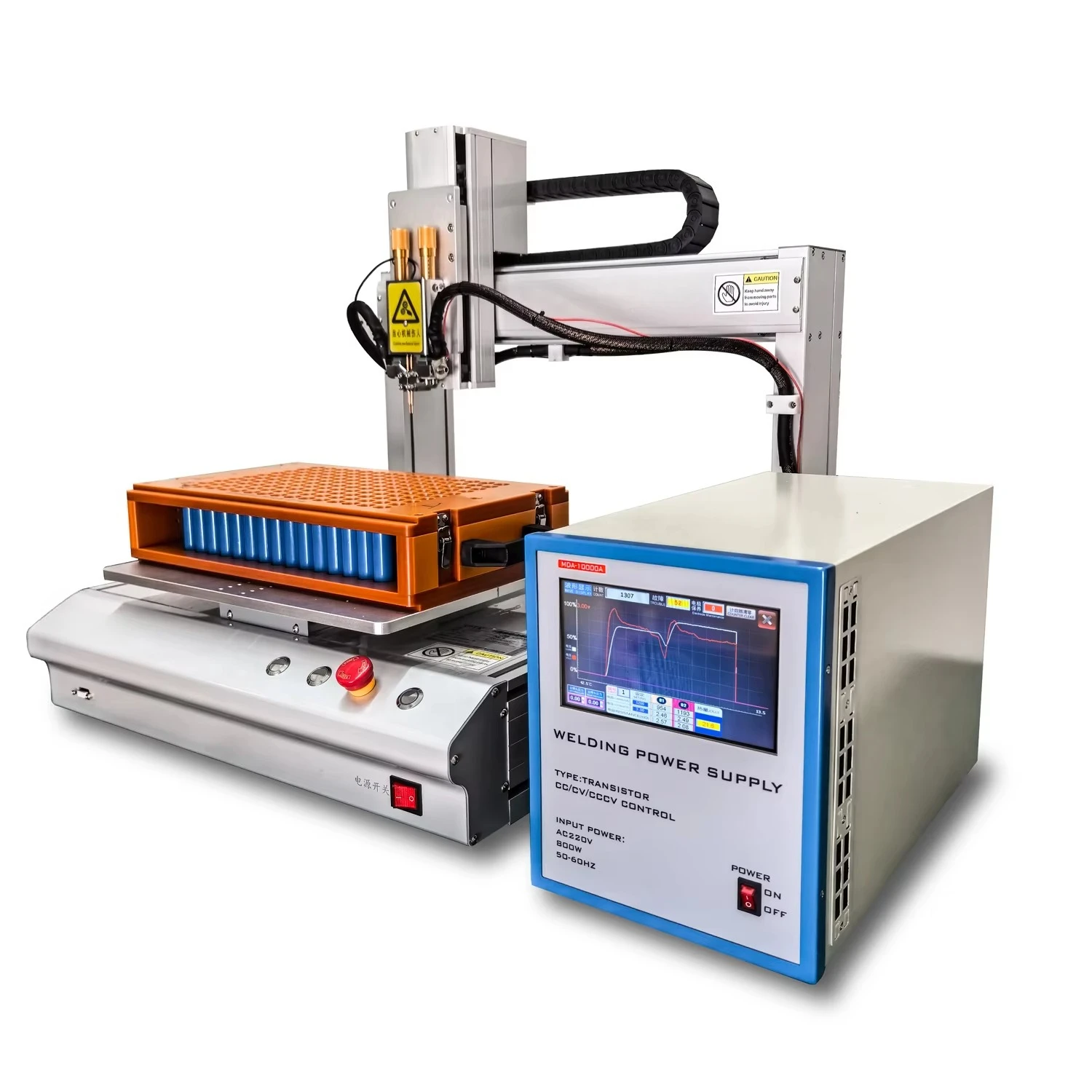 Lithium Battery Small Fully Automatic Single Sided Spot Welding Machine 18650 Battery Welding Machine Battery Pack Assembly