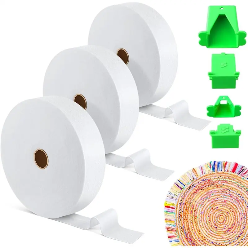 

Тканевые полоски L60A с трубчатой вставкой, 3 рулона, общая длина 150 ярдов, 2 1/4 дюйма, хлопковая смесь, качество для квилтинга, для ковров, для рукоделия