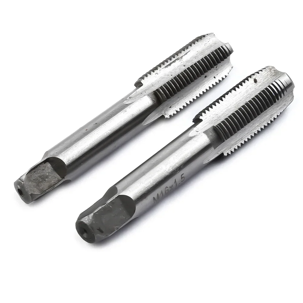 2pcs Right Hand Thread Tap HSS Machine Plug Tap Metric Screw Tap Drill Thread Tool 12mm 14mm 16mm 18mm 20mm Hand Taps Drill Bit