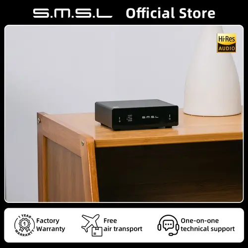 Imagen 1 del producto SMSL D1 Audio de nivel básico de alta resolución DAC 768kHz/32bit BD34352EKV con USB Plug-and-Play Simplicity compatible con altavoces activos