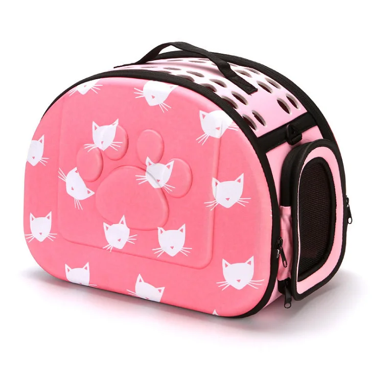 Manufacturer Wholesale Portable Cute Multi-color Sublimation Luxury Pet Bag Eva Foldable Breathable Pet Strap Travel Bag