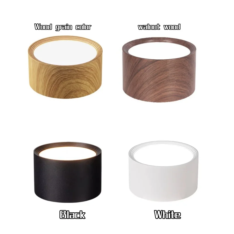 Fotografia 5: Luz de teto com LED regulável, luz de teto com textura de madeira, luz de teto montada no teto, iluminação para decoração de ambientes, cozinha