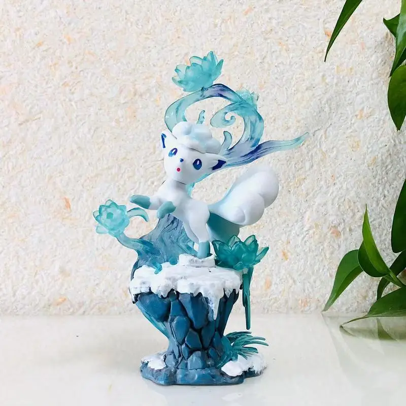 Pokemon Anime Figures Alolan Vulpix Pvc Figurine Action Figure Statue Collectible Model Decoration Ornament Toys Christmas Gift